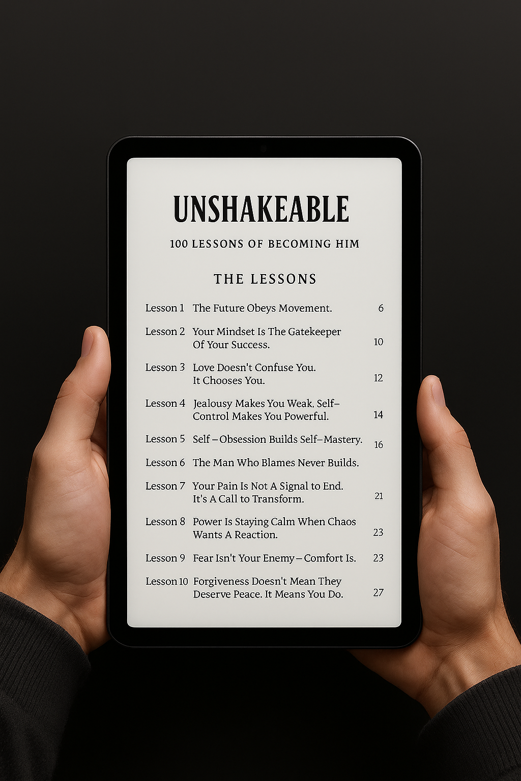 Unshakeable: 100 Lessons Of Becoming Him